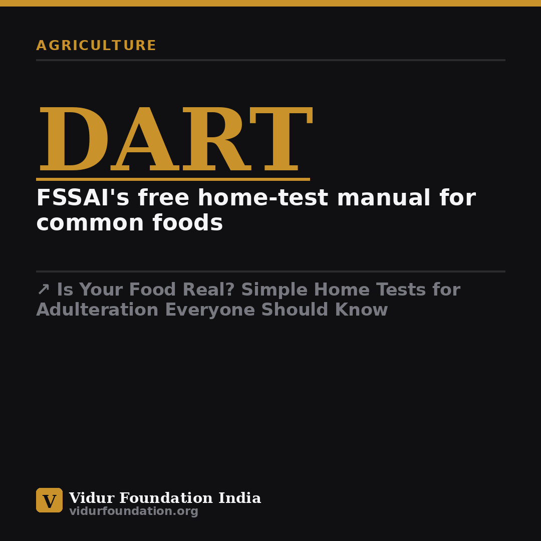 Is Your Food Real? Simple Home Tests for Adulteration Everyone Should Know — key fact card