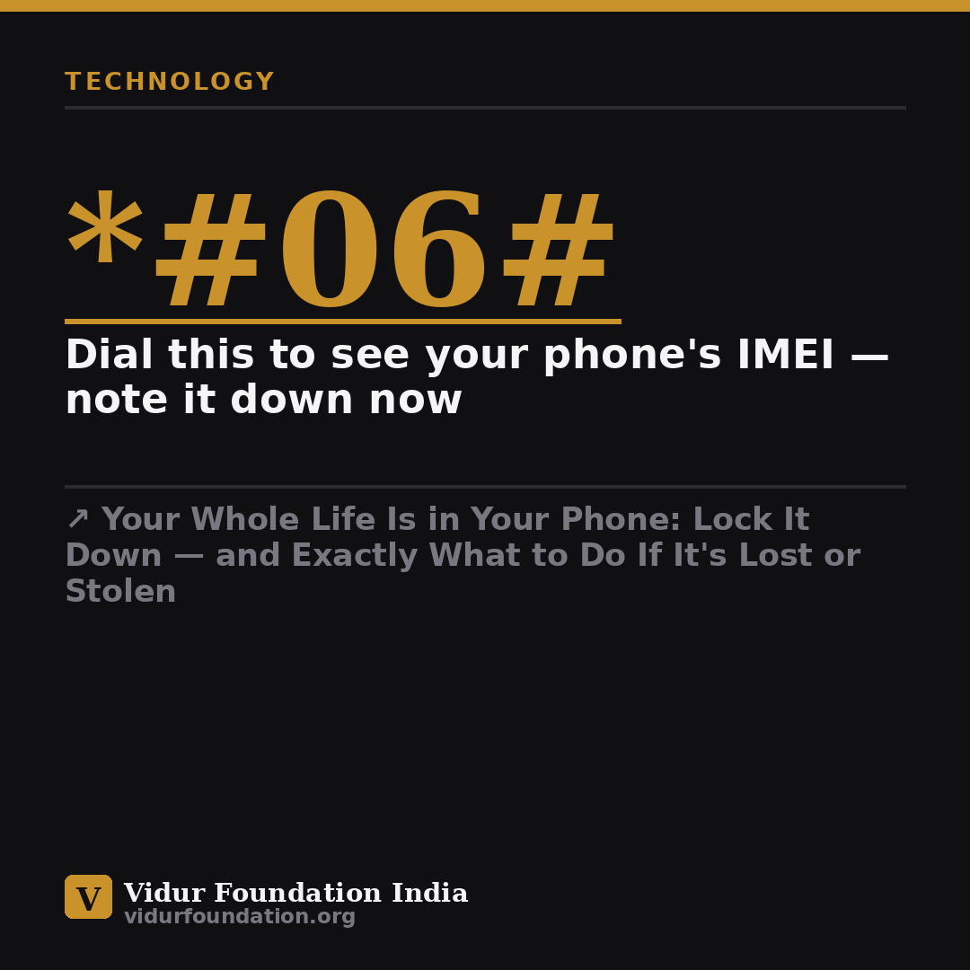 Your Whole Life Is in Your Phone: Lock It Down — and Exactly What to Do If It's Lost or Stolen — key fact card