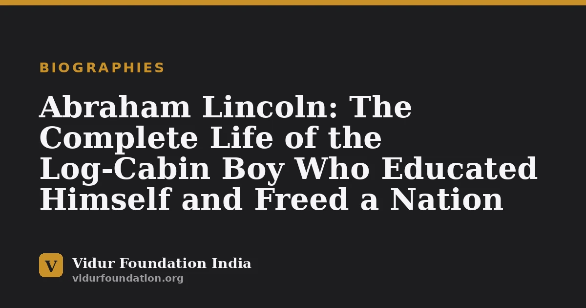 Abraham Lincoln: The Complete Life of the Log-Cabin Boy Who Educated Himself and Freed a Nation