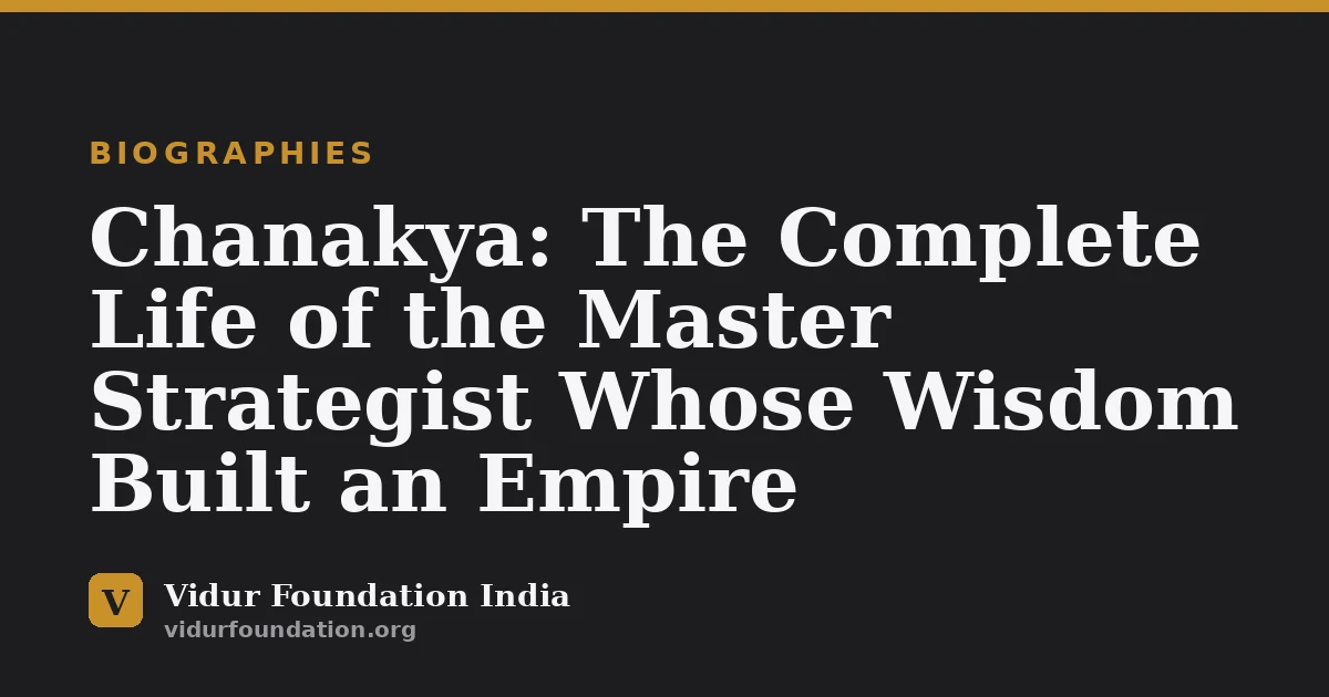 Chanakya: The Complete Life of the Master Strategist Whose Wisdom Built an Empire