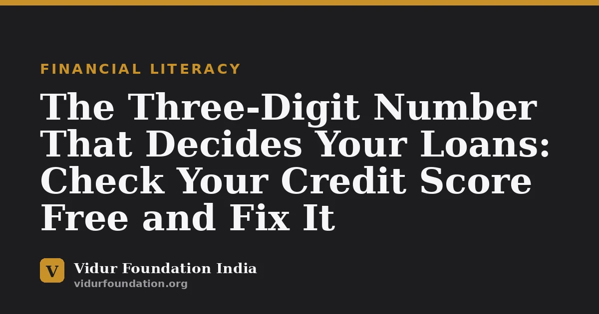 The Three-Digit Number That Decides Your Loans: Check Your Credit Score Free and Fix It