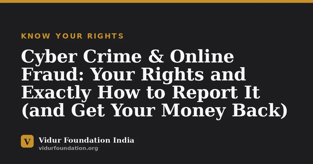 Cyber Crime & Online Fraud: Your Rights and Exactly How to Report It (and Get Your Money Back)