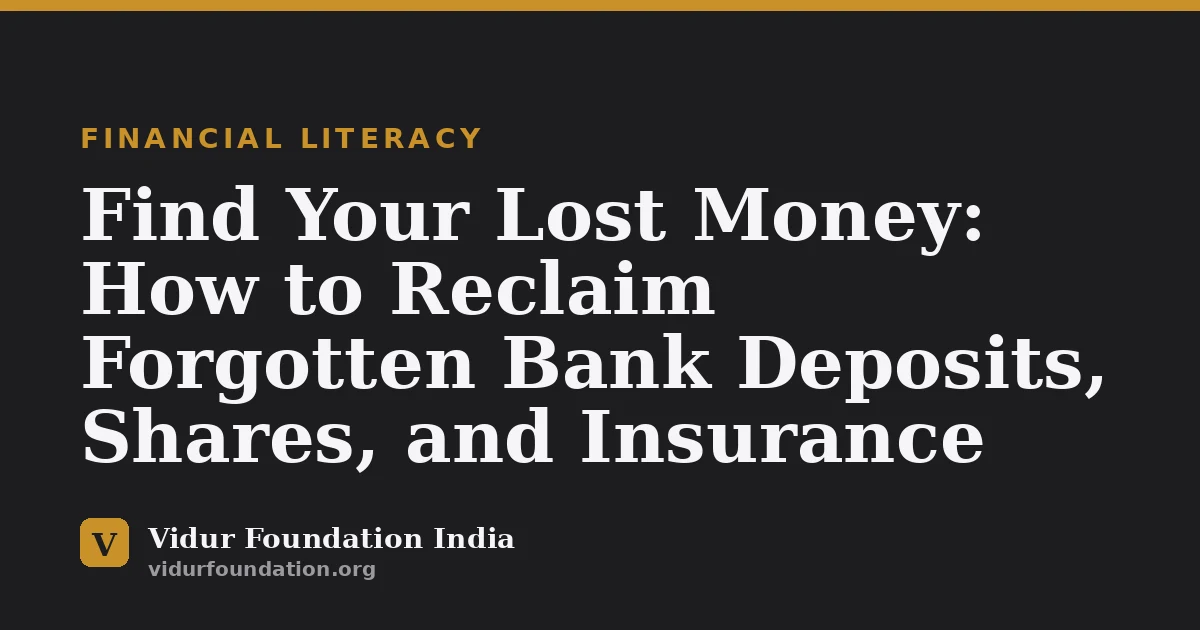 Find Your Lost Money: How to Reclaim Forgotten Bank Deposits, Shares, and Insurance