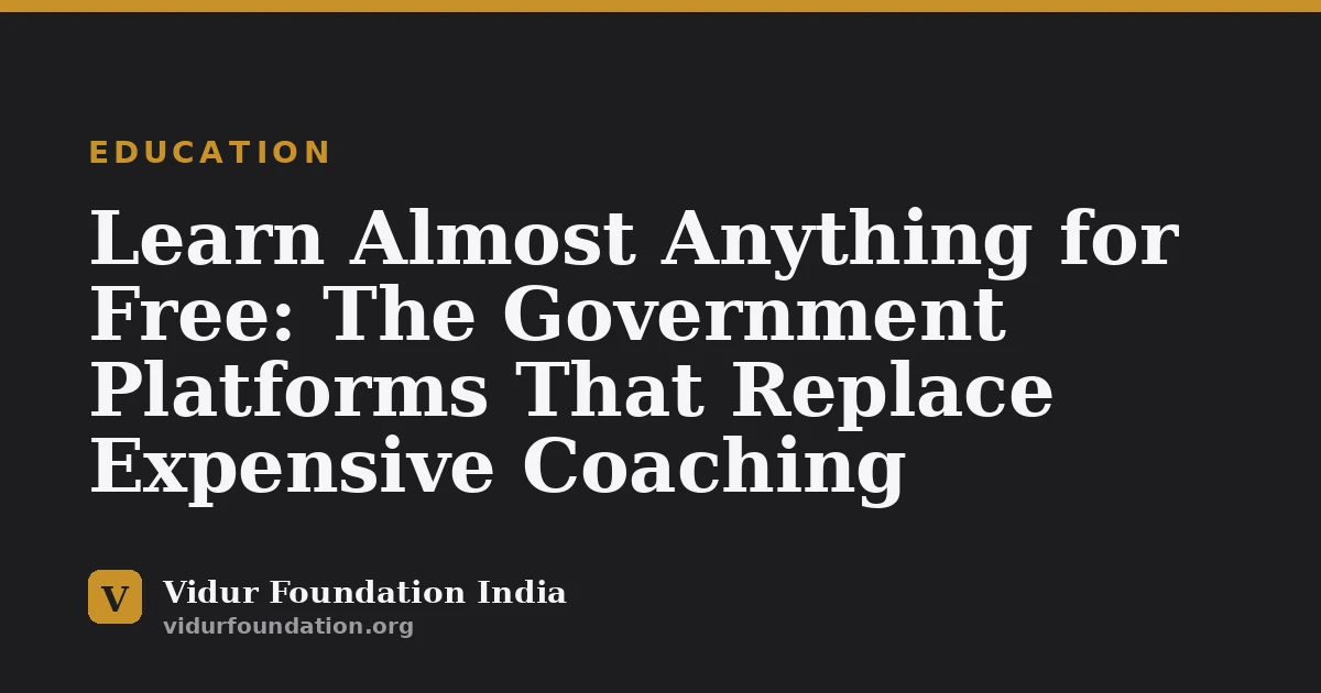 Learn Almost Anything for Free: The Government Platforms That Replace Expensive Coaching
