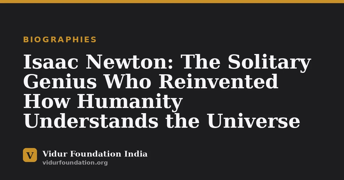 Isaac Newton: The Solitary Genius Who Reinvented How Humanity Understands the Universe