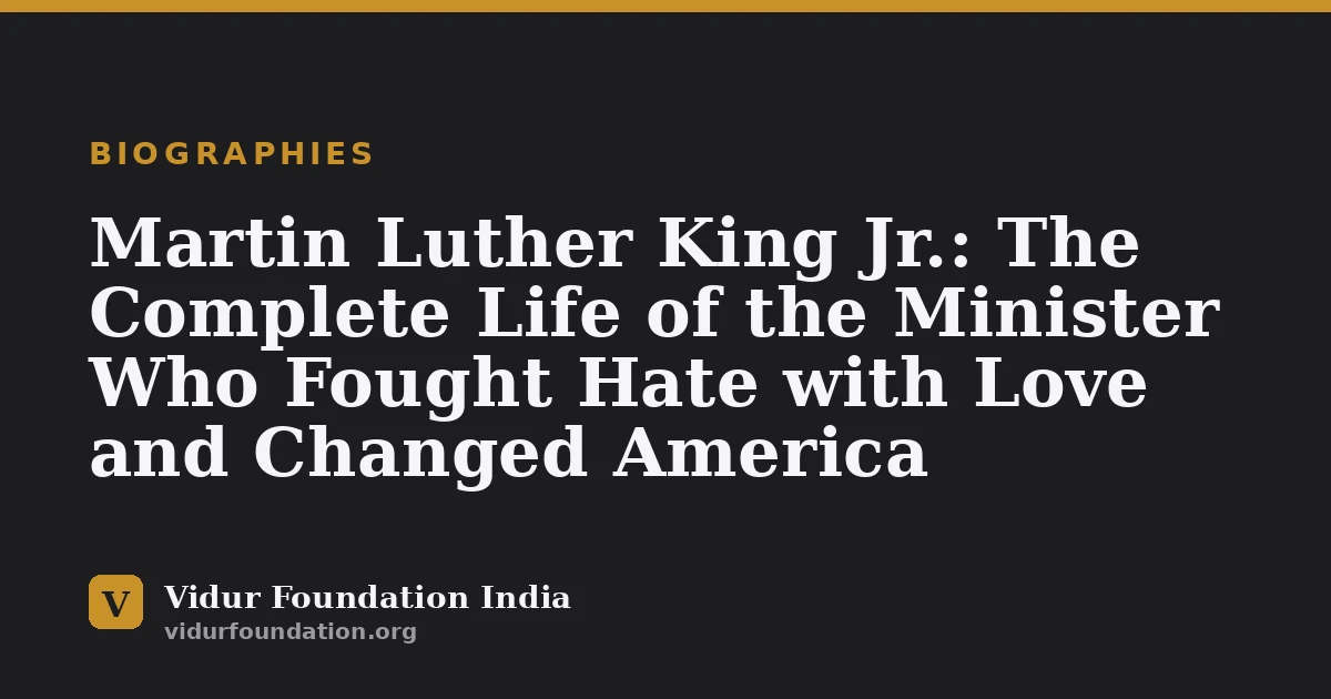 Martin Luther King Jr.: The Complete Life of the Minister Who Fought Hate with Love and Changed America