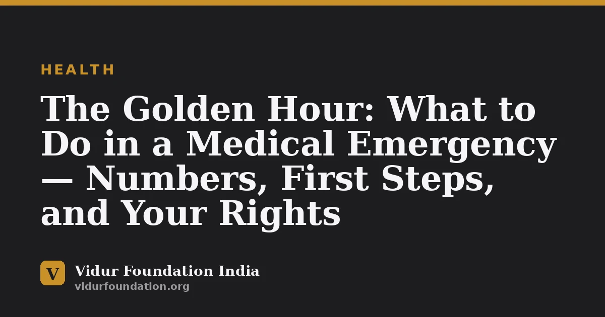 The Golden Hour: What to Do in a Medical Emergency — Numbers, First Steps, and Your Rights