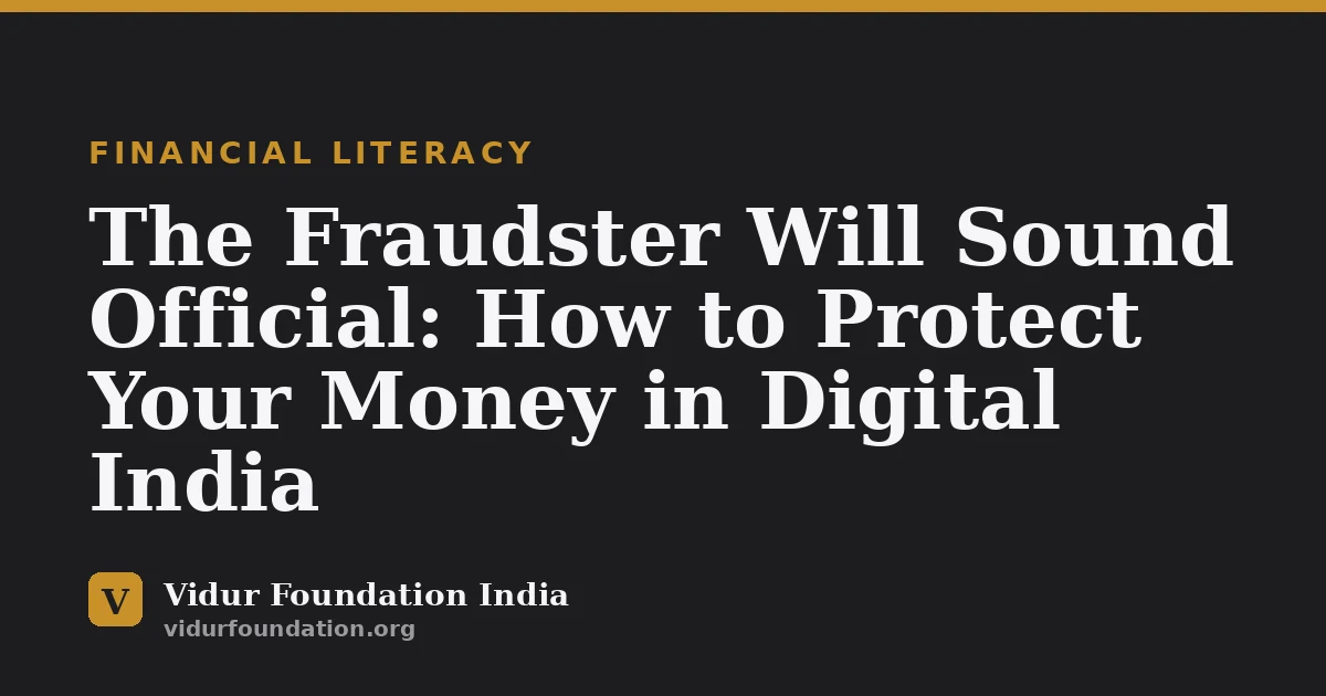 The Fraudster Will Sound Official: How to Protect Your Money in Digital India